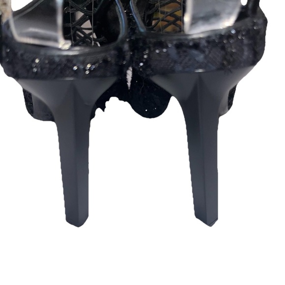 GIVENCHY pumps heels mule black lace size EU 37.5 lace-up pointed toe witchy new - Picture 13 of 15